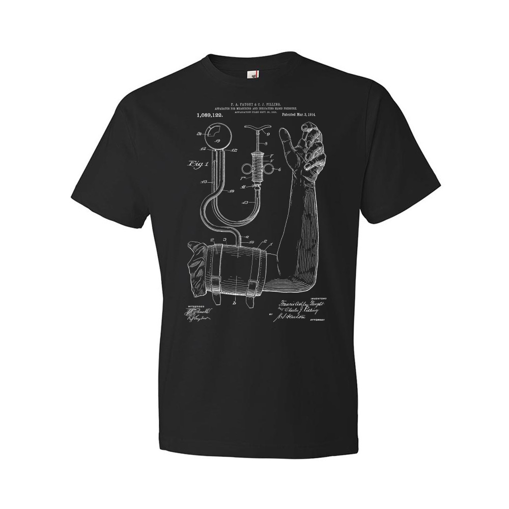 Blood Pressure Cuff Patent Shirt Med Student Gift Medic Gift Nurse Gift Emt Gift
