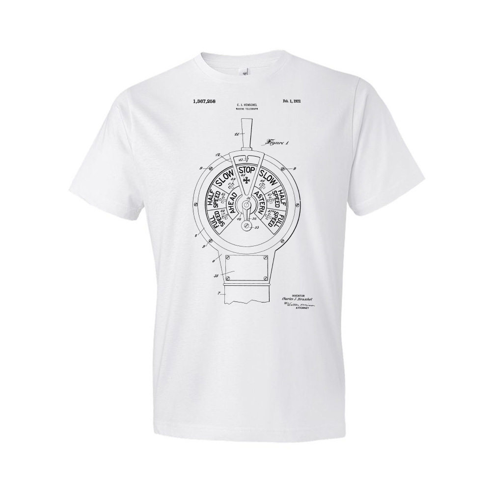 Marine Telegraph Patent Shirt Bootfahren Geschenk Schiff Kapitän Maritim Geschenk Marine Geschenke - Bild 3 von 11