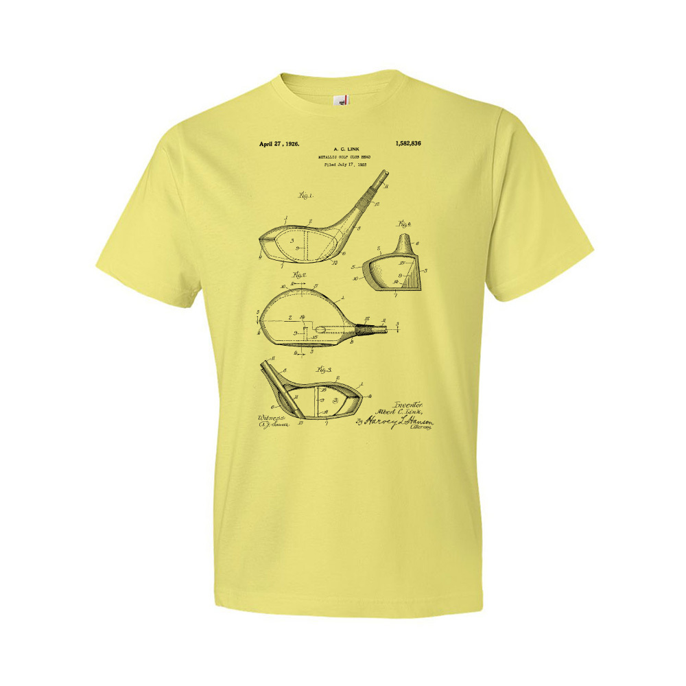 Golf Club Head Patent Shirt Gifts For Golfers Dad Gifts Funny Golf Gifts - Picture 11 of 11