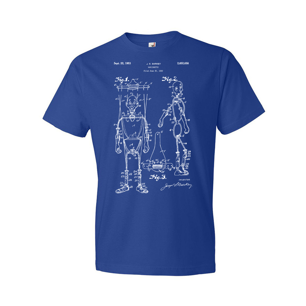 Camisa Marioneta Marioneta Patente Camisa Marioneta Regalos Retiro Títere Estampado - Imagen 6 de 11
