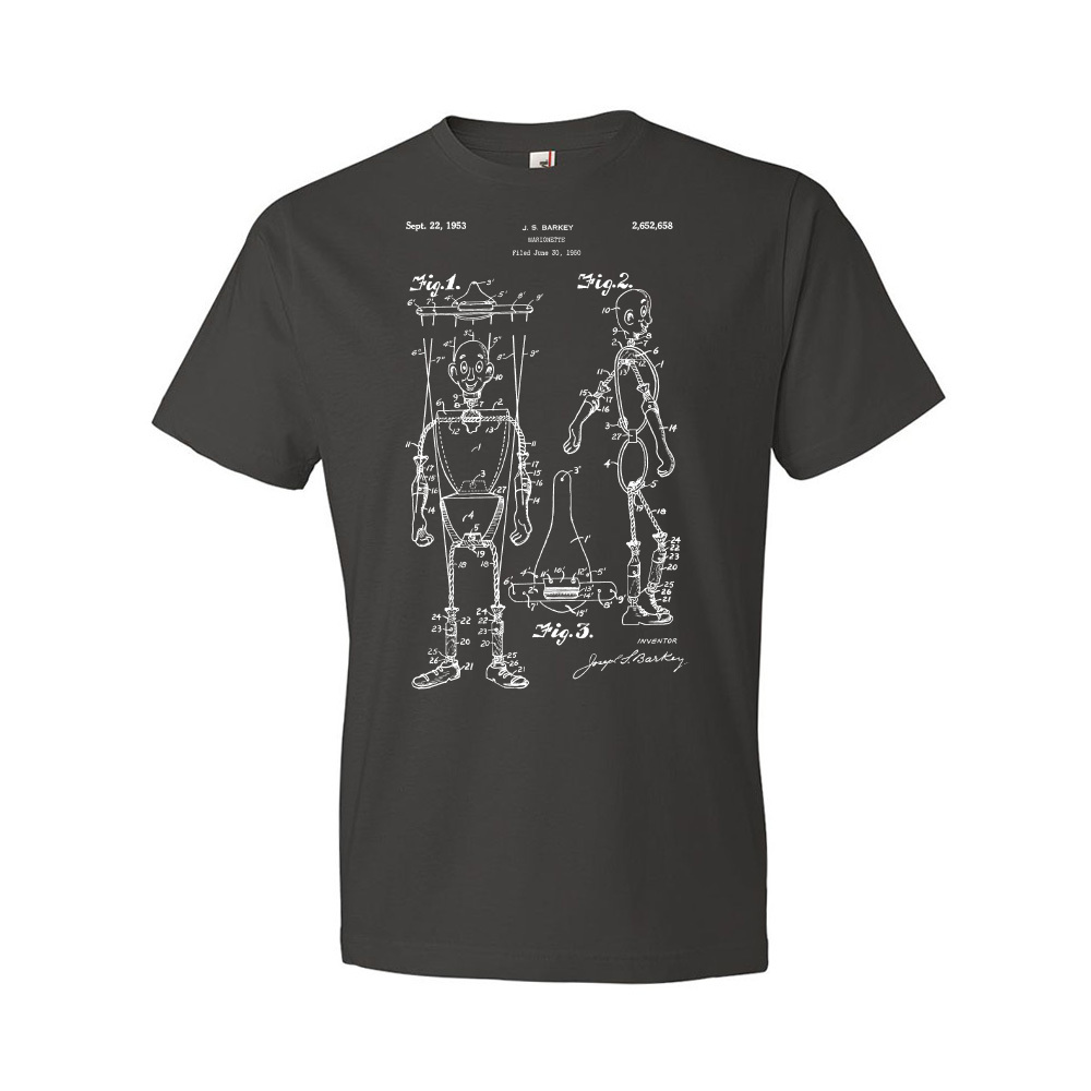 Camisa Marioneta Marioneta Patente Camisa Marioneta Regalos Retiro Títere Estampado - Imagen 8 de 11