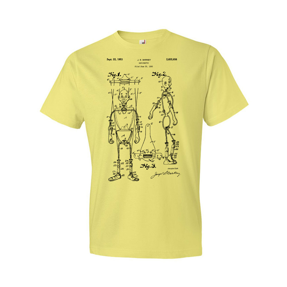 Camisa Marioneta Marioneta Patente Camisa Marioneta Regalos Retiro Títere Estampado - Imagen 11 de 11