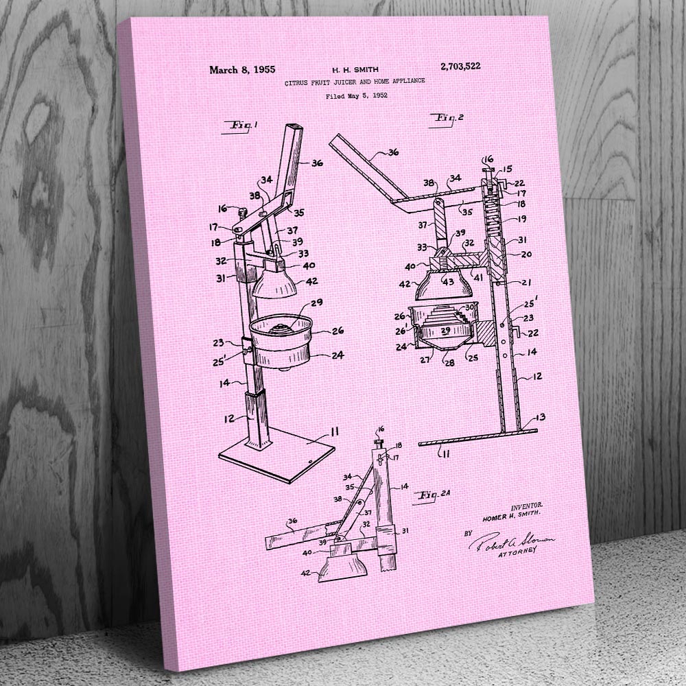 Juicer Canvas Print Restaurant Art Bar Decor Juice Bar Art Bartender Gift
