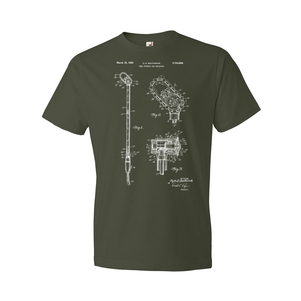 Camisa de charol de motosierra de poste regalo de paisajista motosierra plano regalo de leñador - Imagen 5 de 11