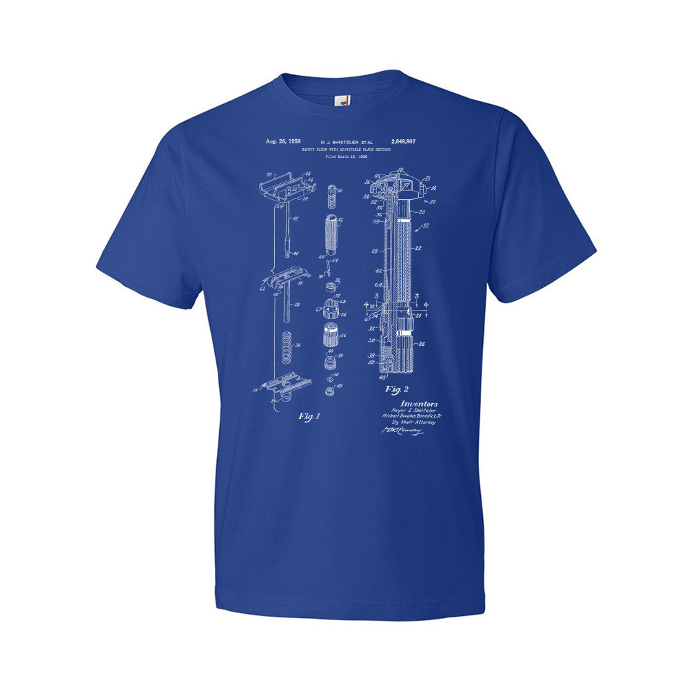 Fatboy Safety Razor Patent Shirt Barber Gift Stylist Gift Salon Apparel - Picture 6 of 11