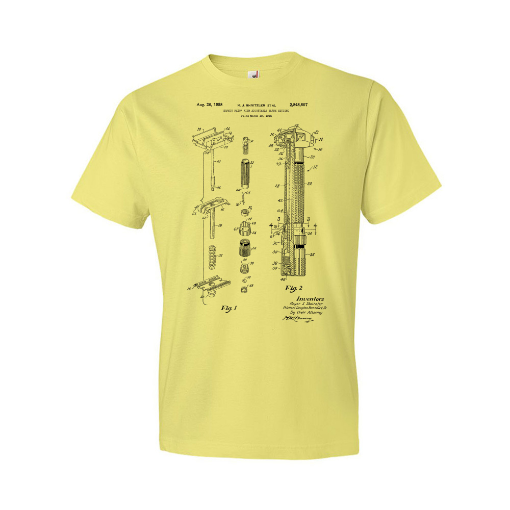 Fatboy Safety Razor Patent Shirt Barber Gift Stylist Gift Salon Apparel - Picture 11 of 11