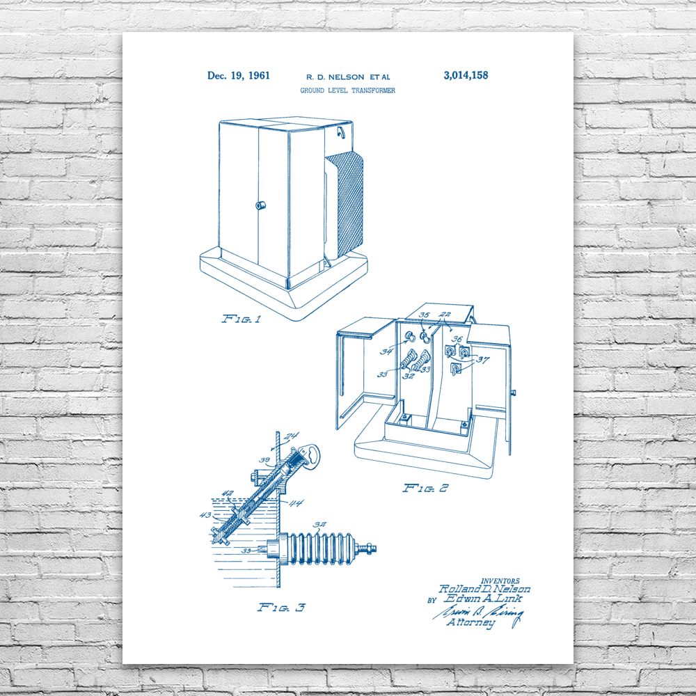 Transformer Box Poster Print Technician Gift City Worker Electrician Gift