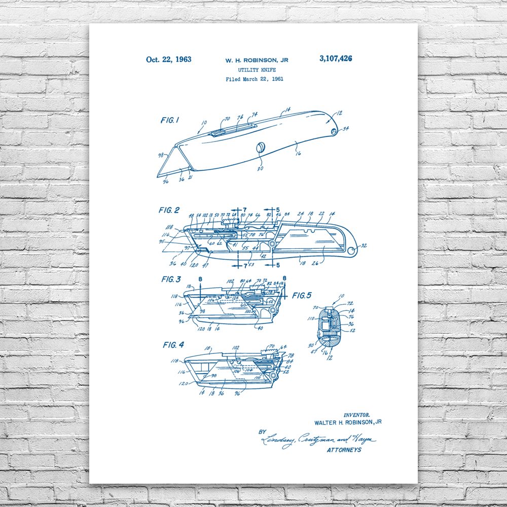 Box Cutter Poster Print Home Office Warehouse Art Manager Gift Seller Gift
