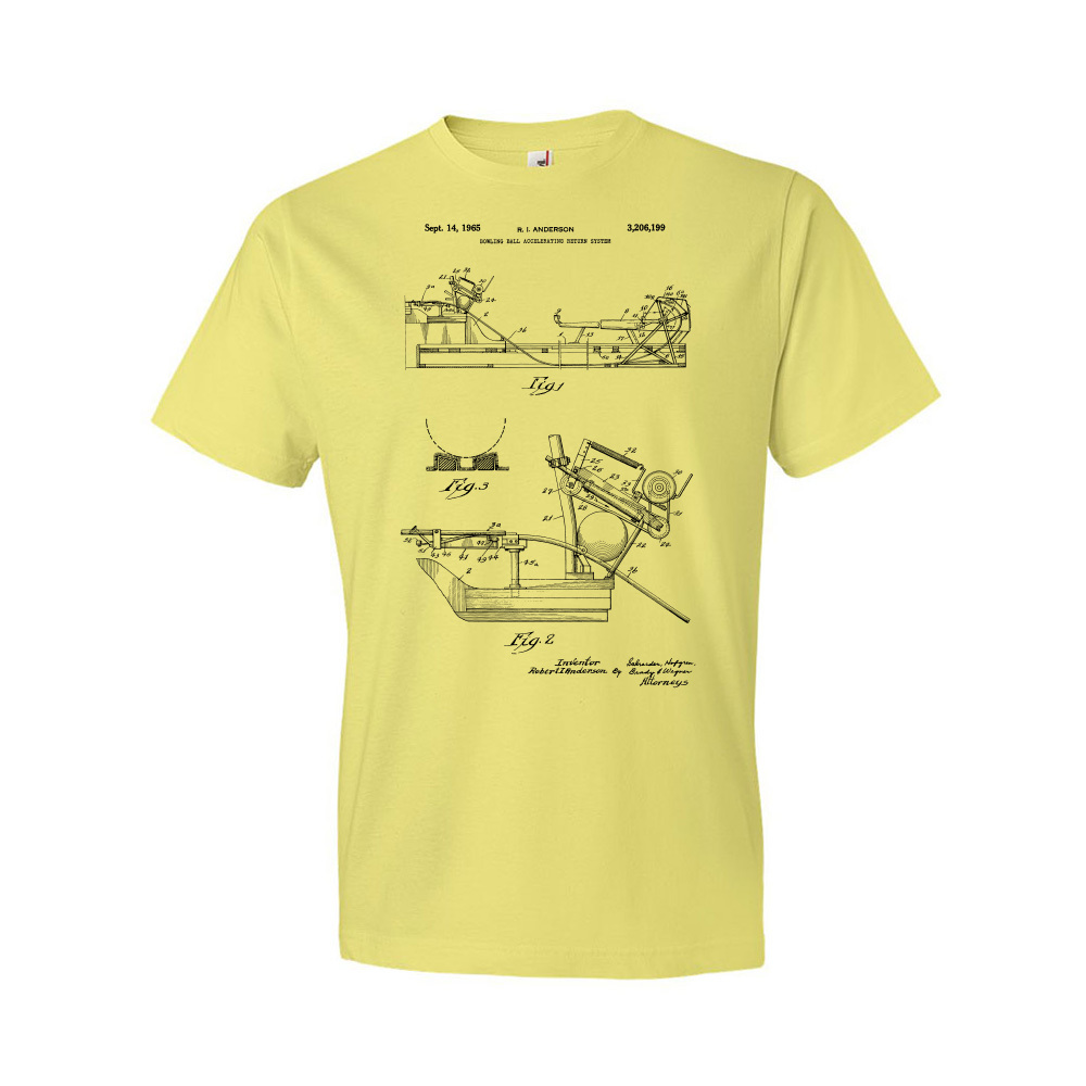 Bowling Ball Return Patent Shirt Gift For Coach Bowling Gifts Bowling T Shirts