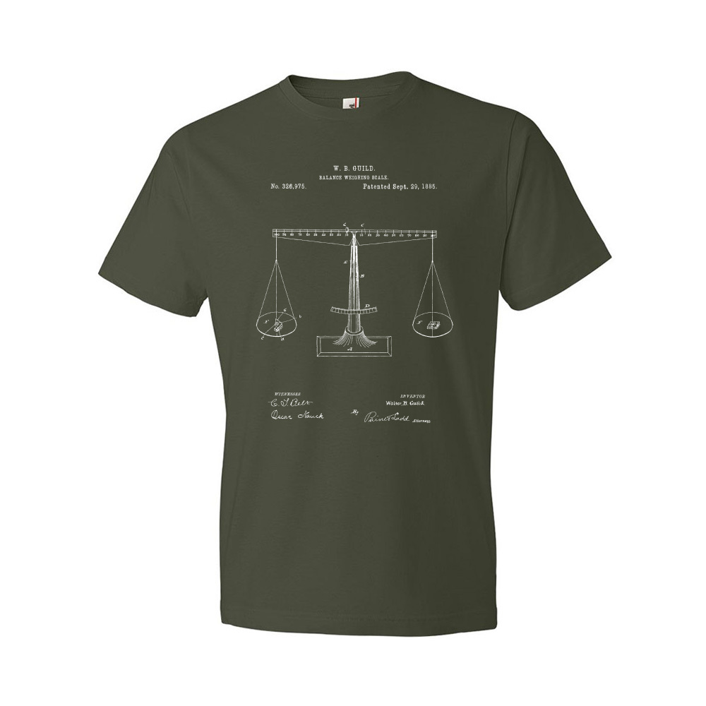 Camisa Patente Escalas de Justicia Estudiante de Derecho Abogado Regalo Sala Camisa - Imagen 5 de 11