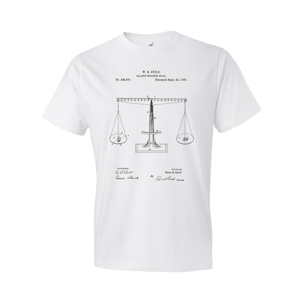 Camisa Patente Escalas de Justicia Estudiante de Derecho Abogado Regalo Sala Camisa - Imagen 3 de 11