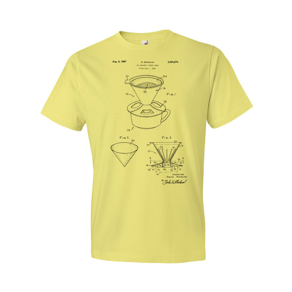 Pour Over Coffee Patent Shirt Barista Gift Coffee Apparel Coffee Lover Gift - Picture 11 of 11