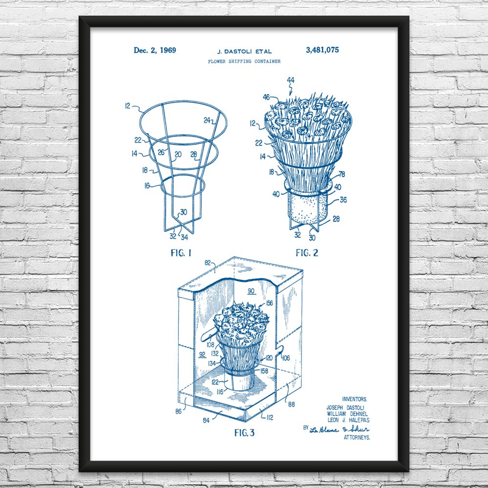Framed Flower Box Wall Art Print Florist Gift Flower Shop Decor Greenhouse Art