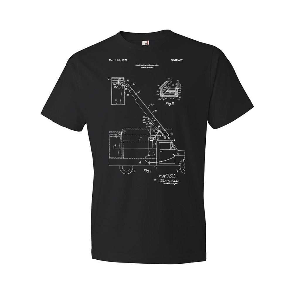Utility Truck Shirt Utility Technician Lineman Gift Truck Blueprint