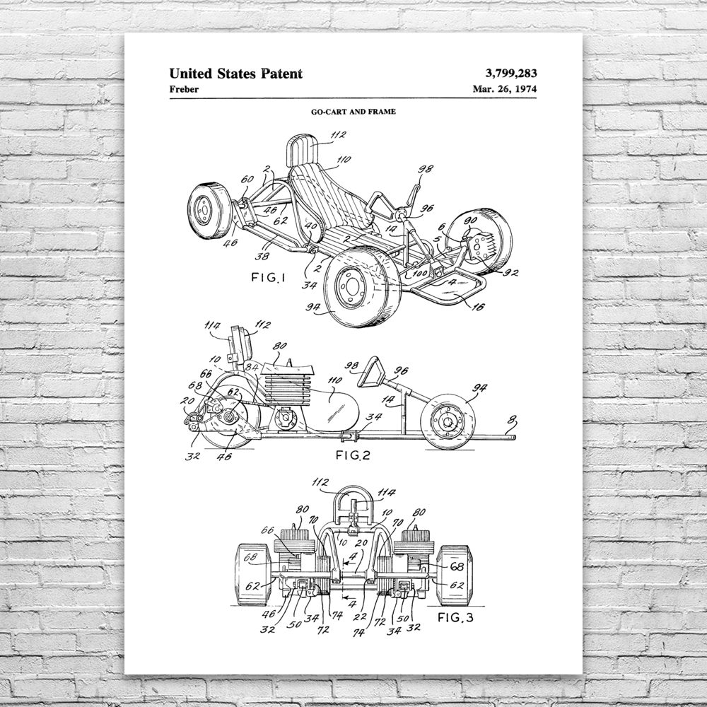Racing Go Kart Frame Blueprints