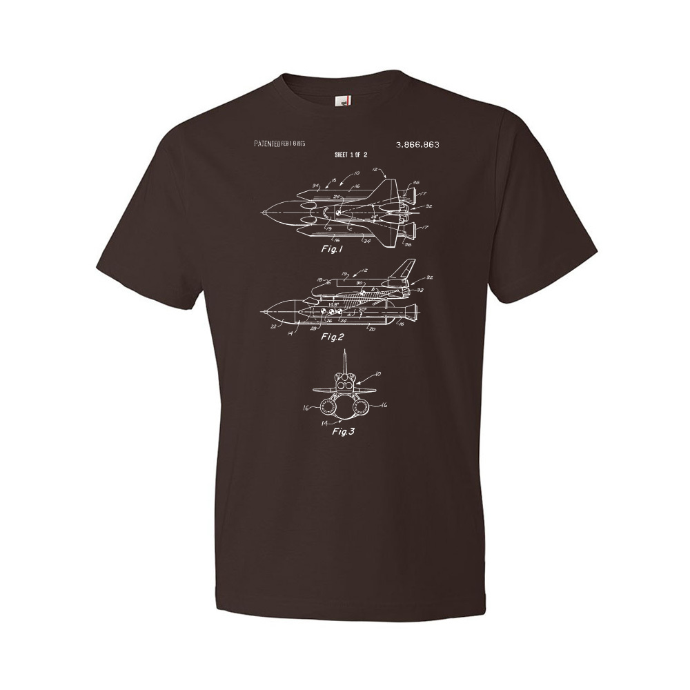 Enterprise Space Shuttle Patent Shirt Astronaut Gift Astronomy Lover Space Gifts - Picture 4 of 11