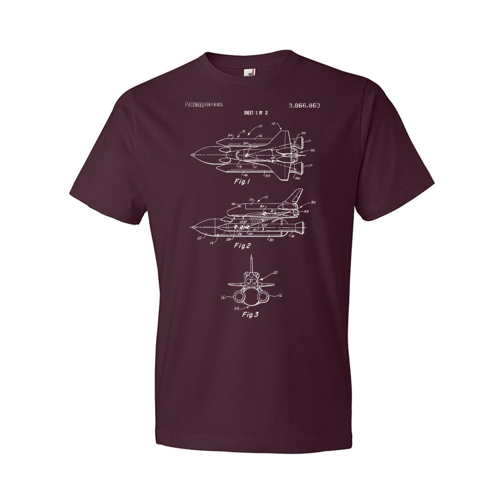 Enterprise Space Shuttle Patent Shirt Astronaut Gift Astronomy Lover Space Gifts - Picture 9 of 11
