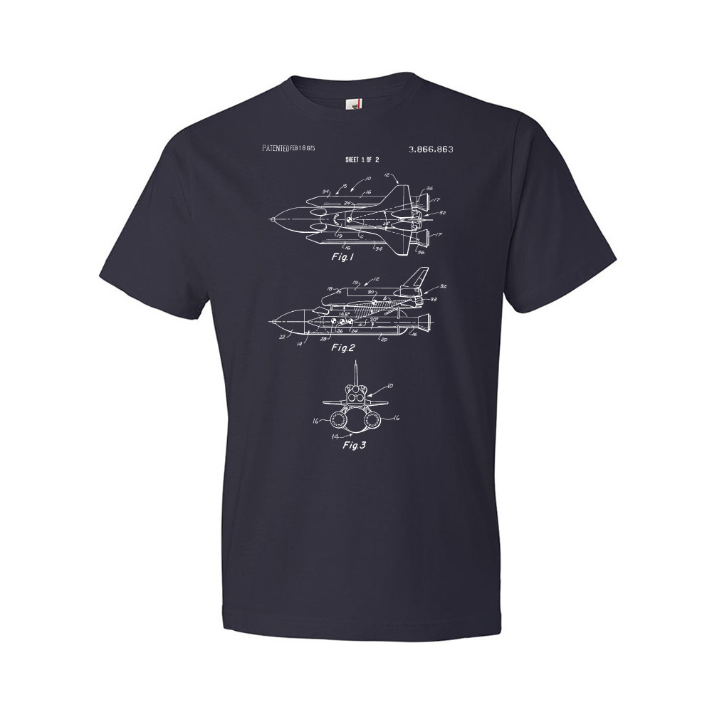 Enterprise Space Shuttle Patent Shirt Astronaut Gift Astronomy Lover Space Gifts - Picture 7 of 11