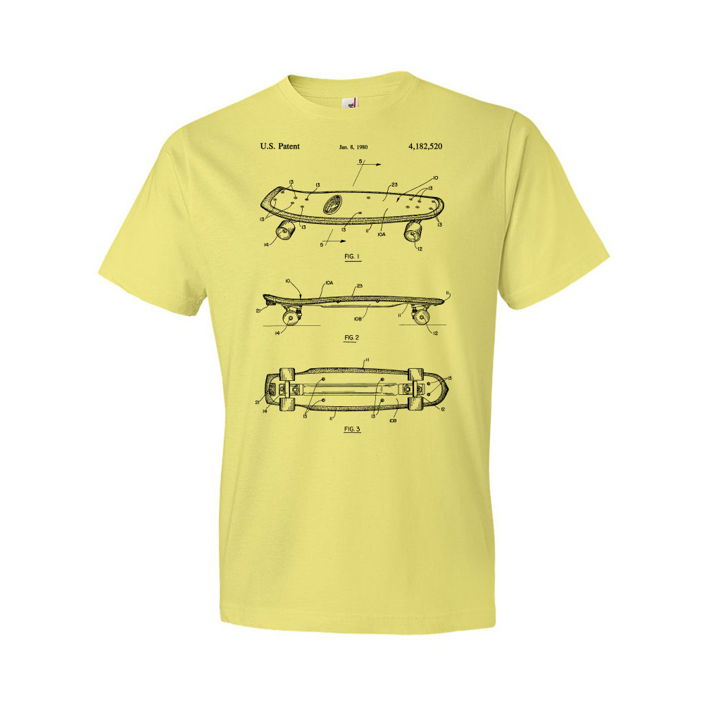 Penny Cruiser Skateboard Patent Shirt Gifts For Men Skating T Shirt Sports Gifts - Picture 11 of 11