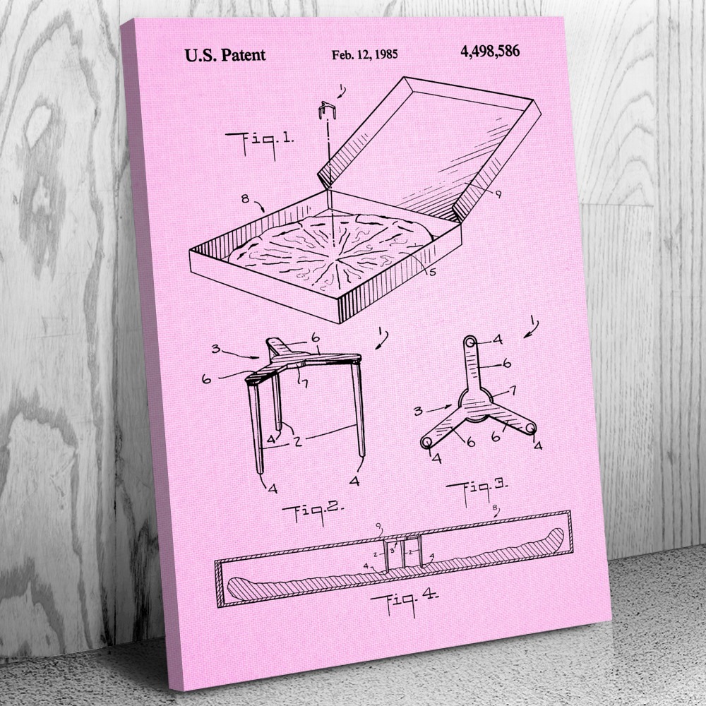 Pizza Box Canvas Print Delivery Driver Gift Pizza Parlor Pizzeria Chef Gift