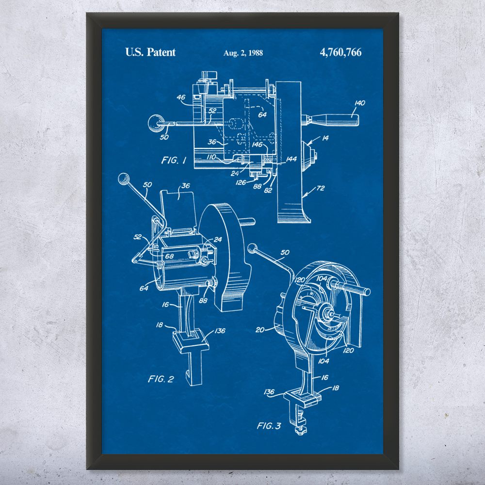 Vegetable Slicer Patent Wall Art Poster, Canvas or Framed Kitchen Artwork - Picture 11 of 15