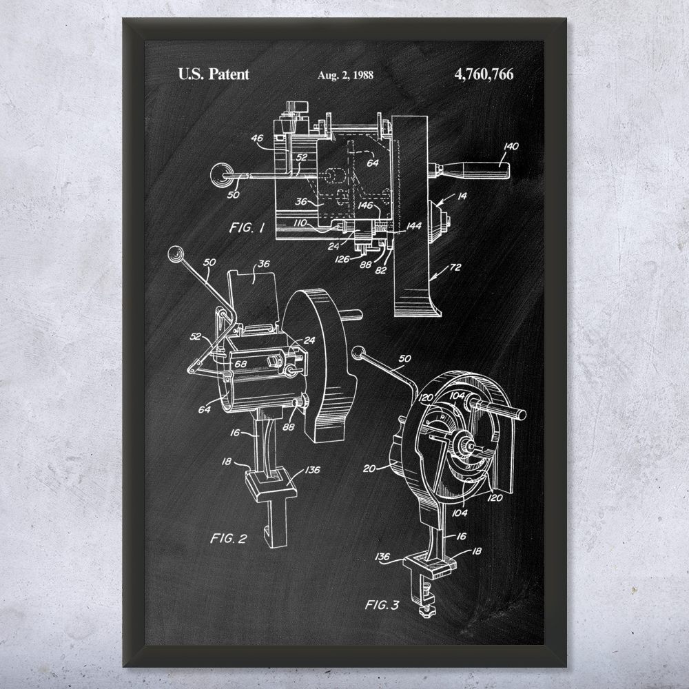 Vegetable Slicer Patent Wall Art Poster, Canvas or Framed Kitchen Artwork - Picture 10 of 15