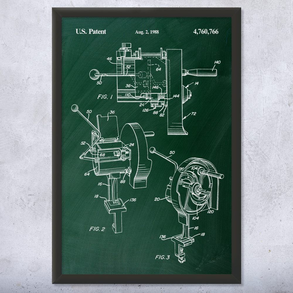 Vegetable Slicer Patent Wall Art Poster, Canvas or Framed Kitchen Artwork - Picture 9 of 15