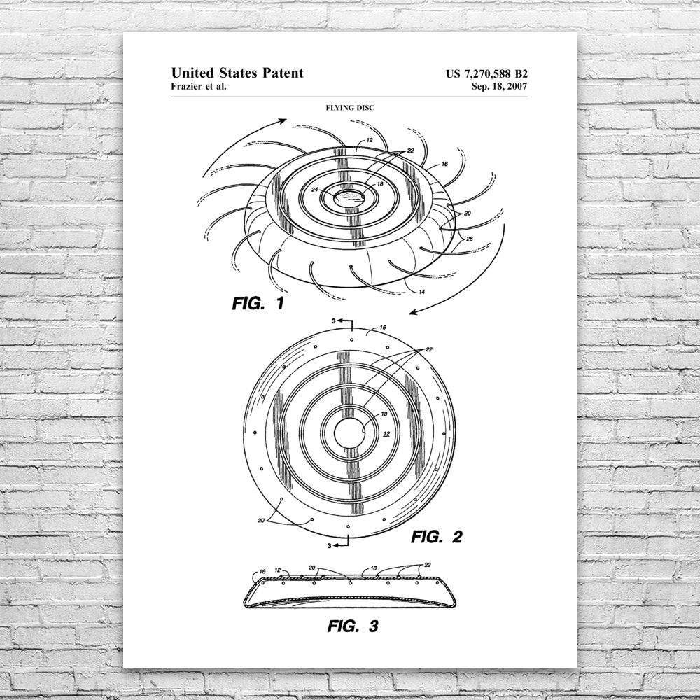 Frisbee Poster Print Frisbee Art Frisbee Player Gift Frisbee Decor Disc  Golf Art | eBay