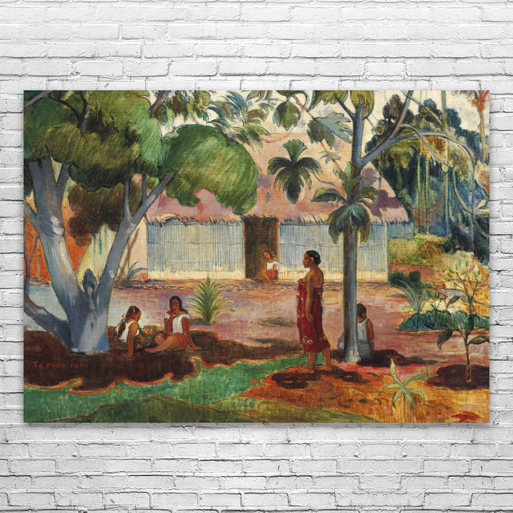 Paul Gauguin The Large Tree Art Print Poster, Canvas or Framed Fine Art