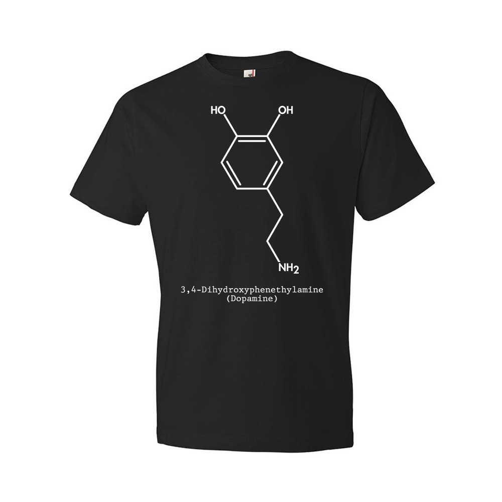 Dopamine Molecule Shirt Dopamine Tee Biology Shirt Classroom Apparel