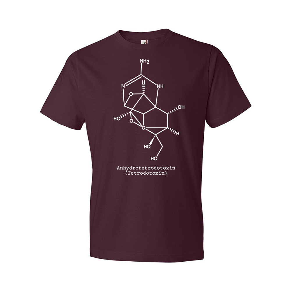 Fugu Fisch Tetrodotoxin Molekül Shirt Kugelfisch Fugu Fisch T-Shirt Sushi Koch Geschenk - Bild 9 von 11