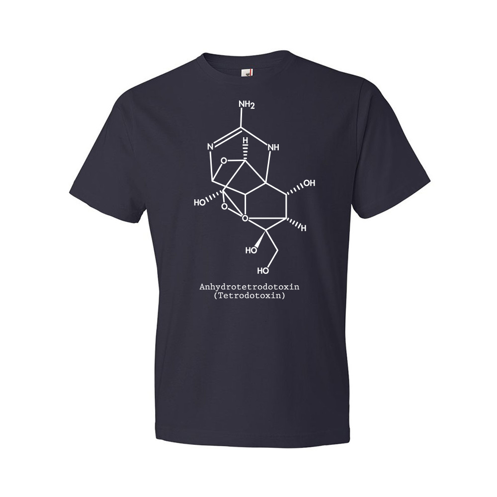 Fugu Fisch Tetrodotoxin Molekül Shirt Kugelfisch Fugu Fisch T-Shirt Sushi Koch Geschenk - Bild 7 von 11