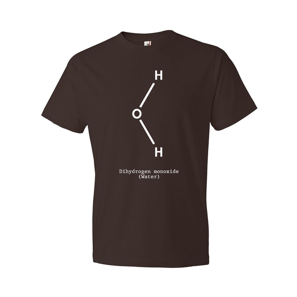 Water H2O Molecule Shirt Science Teacher Gift Student Gift Chemistry Tee - Picture 4 of 11